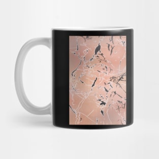 coral marble Mug